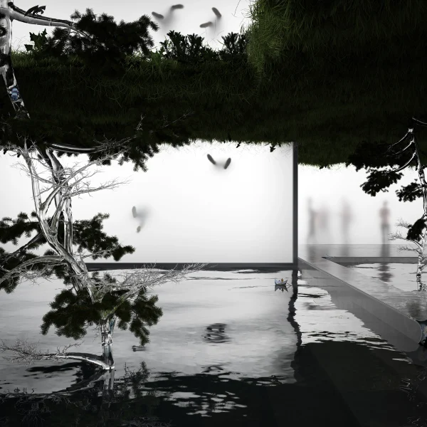 Concept art of an imaginary interior inspired by high-contrast photography by PLEM Visual Tales