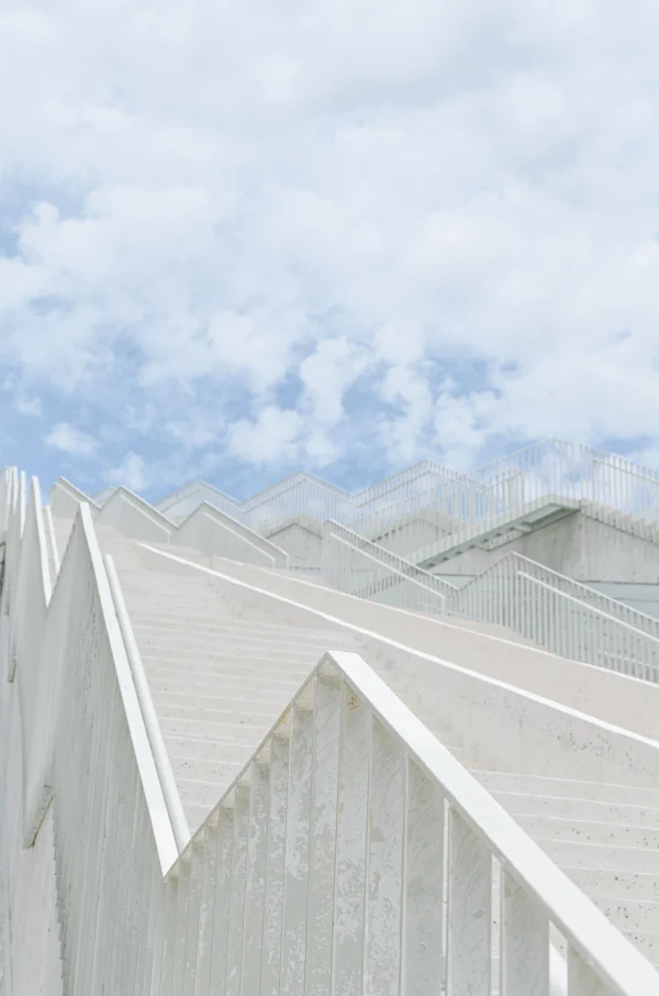 Exterior architectural photography detail of the Pyramid of Tirana designed by MVRDV, photo by Plem Visual Tales.